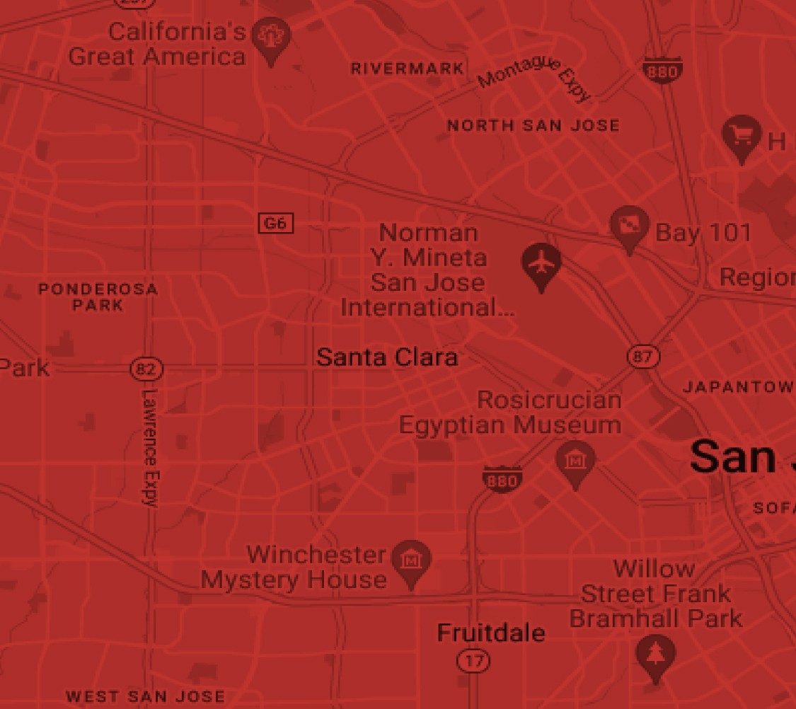 Santa Clara map