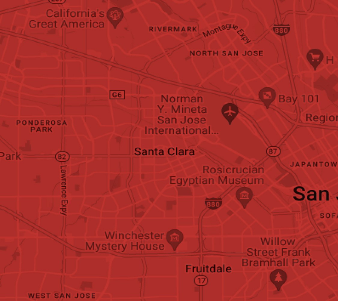 Santa Clara map